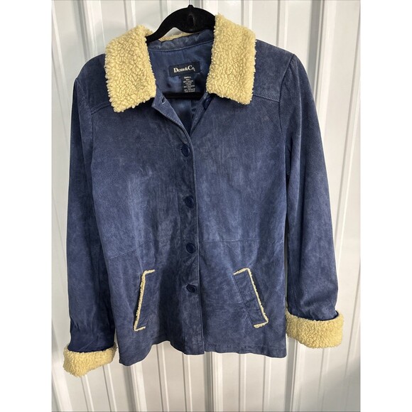 Vintage Denim & Co. Suede And Faux Sheepskin Jacket Size Small EUC - Picture 1 of 7